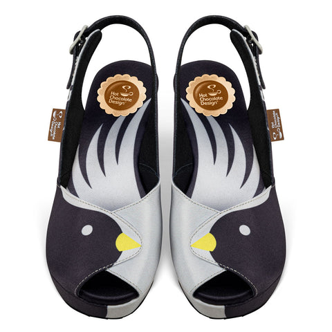 Chocolaticas® Black Birds Women's Sandal