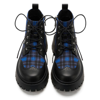 Blue Tartan Women's  Boots