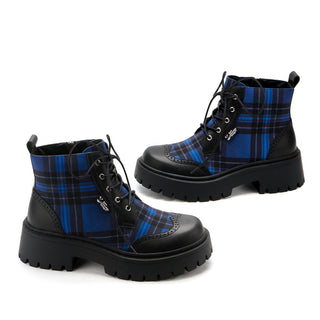 Blue Tartan Women's  Boots