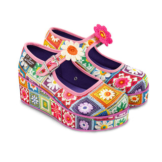 Crochet Women's Mary Jane Platforms