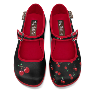 Cherry Black Women's Mary Jane Flats