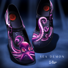 Chocolaticas® Sea Demon Women's Mary Jane Flat