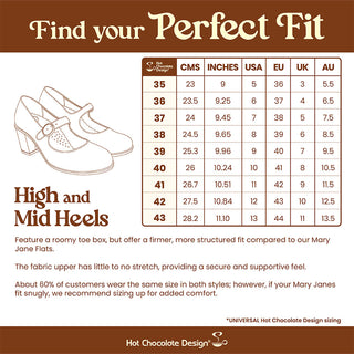 Tales & Soles Women's Mary Jane Mid Heels