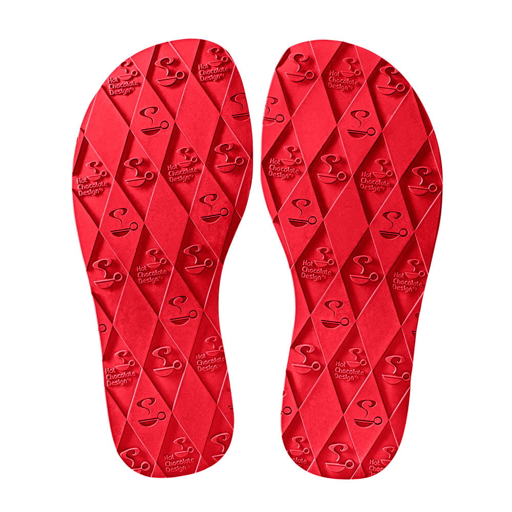 Chocolate Platform Shoe with Red Bottom